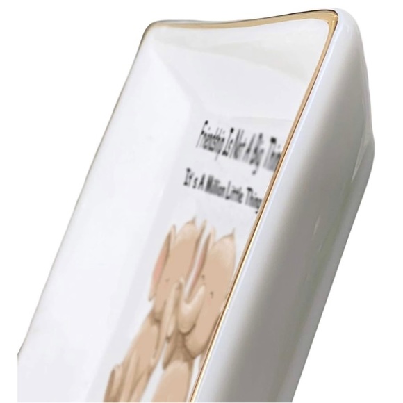 Elephant Ring Dish Holder Trinket Tray - Picture 3 of 3